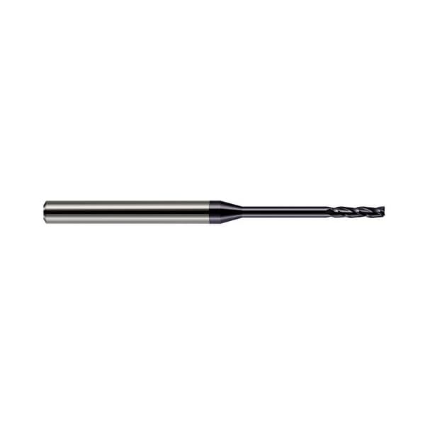 Harvey Tool 0.0250 in. Cutter dia. x 1/8 in. x 5/16 Reach Carbide Square End Mill, 3 Flutes, AlTiN Coated 867025-C3 - main